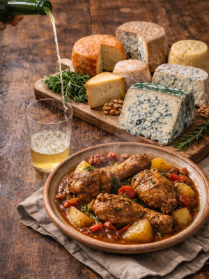 Gastronomía asturiana en Llanes: sidra, queso y pitu de caleya.